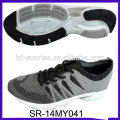 SR-14MY041 los zapatos hechos punto hacen punto los zapatos superiores de la manera los nuevos zapatos de los hombres del knit del diseño hacen punto los zapatos de los deportes de la tela